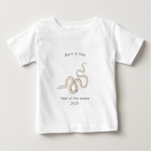 Camiseta De Bebé Nacido en el Año de la Serpiente Zodiaco Chino