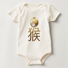 Camiseta De Bebé Nacido En El Año De Los Monos Chinos 2016 Bebé