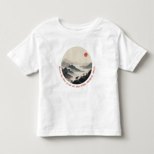 Camiseta De Bebé Nacido en el año del caballo 2026 Montaña china