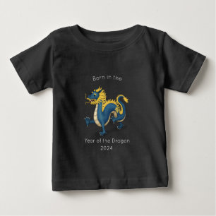 Camiseta De Bebé Nacido en el Año del Dragón Negro