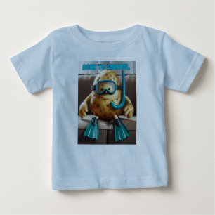 Camiseta De Bebé Nacido en la juventud del snorkel