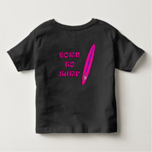 Camiseta De Bebé Nacido en Surf Mooja Surfboard