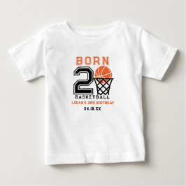 Camiseta De Bebé Nacido para el Baloncesto | Cumpleaños de Niño 2
