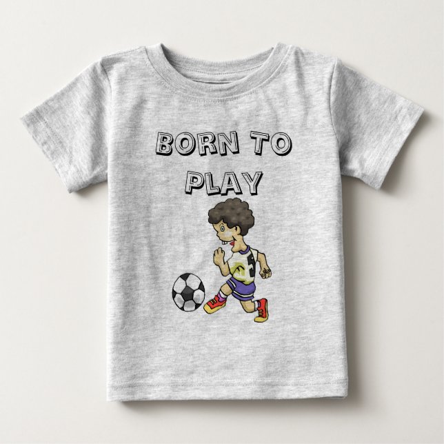 Camiseta De Bebé Nacido Para Jugar Camiseta Bebé (Anverso)
