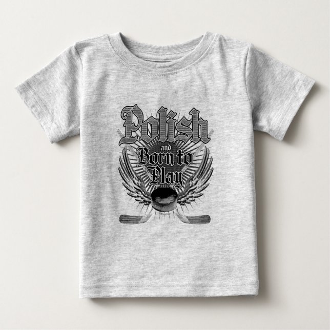 Camiseta De Bebé Nacido para jugar (polaco) (Anverso)