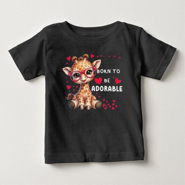 Camiseta De Bebé Nacido para ser una camiseta bebé adorable (Anverso)