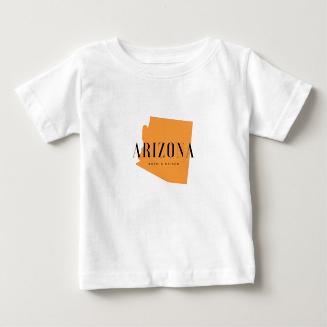 Camiseta De Bebé Nacido y criado en Arizona (Anverso)