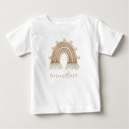 Camiseta De Bebé Nacimiento acuático personalizado Rainbow Baby