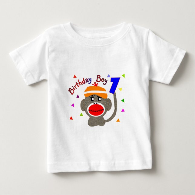 Camiseta De Bebé Nacimiento BOY Sock mono 1 año (Anverso)