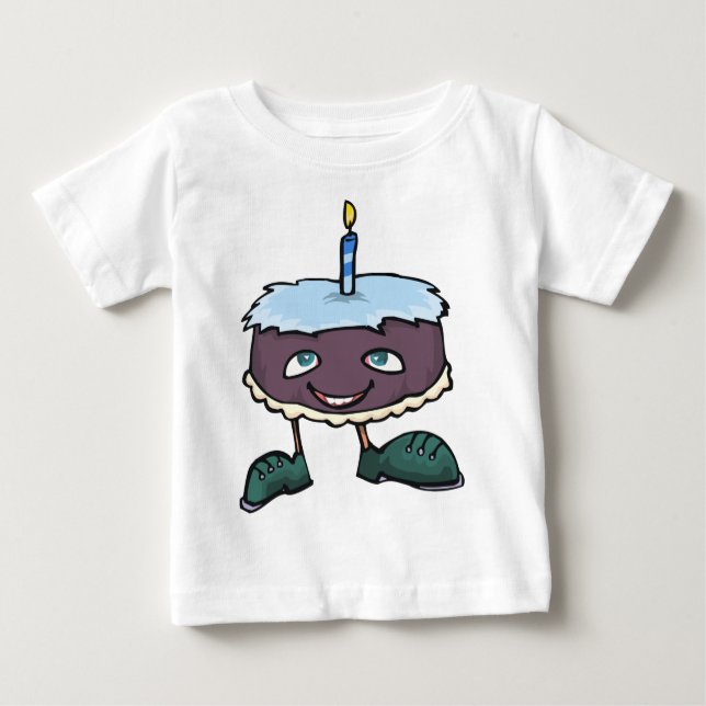 Camiseta De Bebé Nacimiento de bebé de 1 año (Anverso)