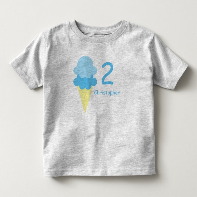 Camiseta De Bebé Nacimiento de helados (Anverso)