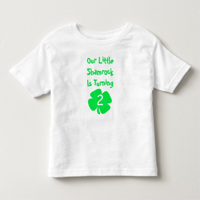 Camiseta De Bebé Nacimiento de Little Shamrock (Anverso)