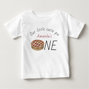 Camiseta De Bebé Nacimiento de los niños de Watercolor Pie