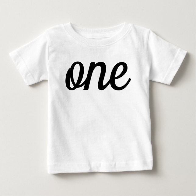 Camiseta De Bebé Nacimiento del guión negro (Anverso)