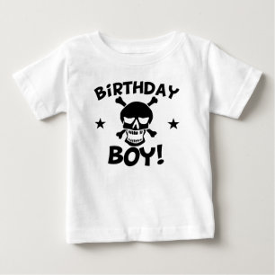 Camiseta De Bebé Nacimiento del Niño Pirata Skull