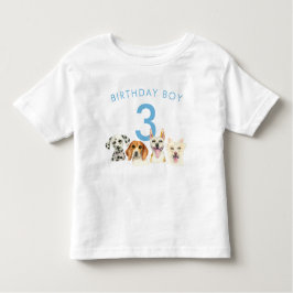 Camiseta De Bebé Nacimiento Niño Acuarela Perros Cachorros