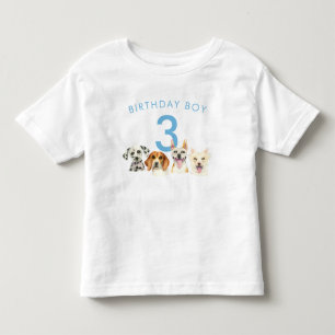 Camiseta De Bebé Nacimiento Niño Acuarela Perros Cachorros