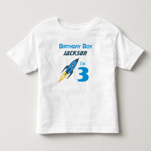 Camiseta De Bebé Nacimiento personalizado del barco de cohete retro