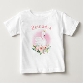 Camiseta De Bebé Nacimiento personalizado Princesa de Cisne