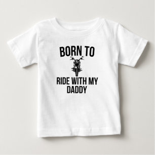 Camiseta De Bebé Nació para viajar con mi papá