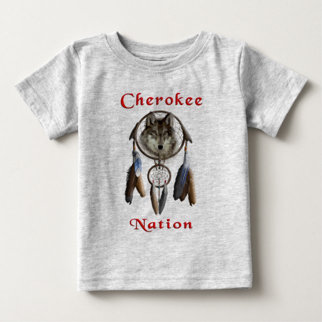 Camiseta De Bebé Nación de Cherokee (Anverso)