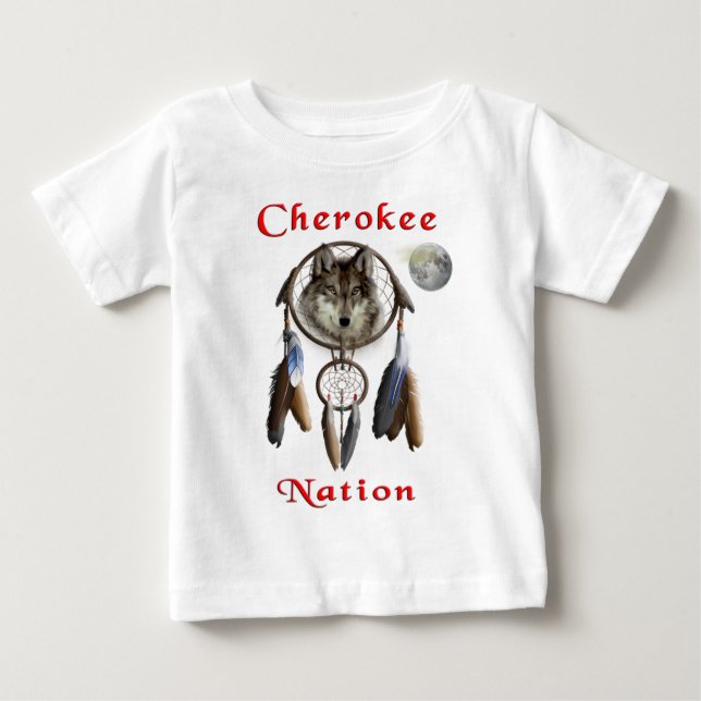 Camiseta De Bebé Nación de Cherokee (Anverso)