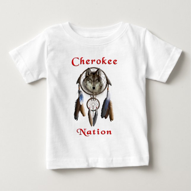 Camiseta De Bebé Nación de Cherokee (Anverso)