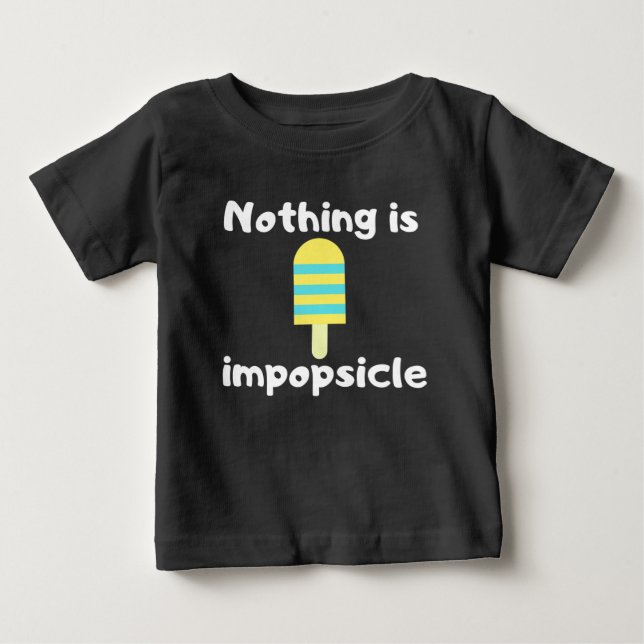 Camiseta De Bebé Nada es impopsical (Anverso)