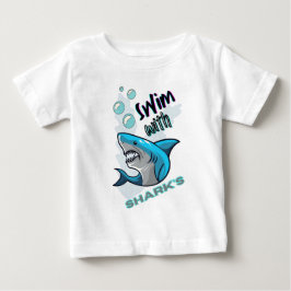Camiseta De Bebé nadar con tiburones