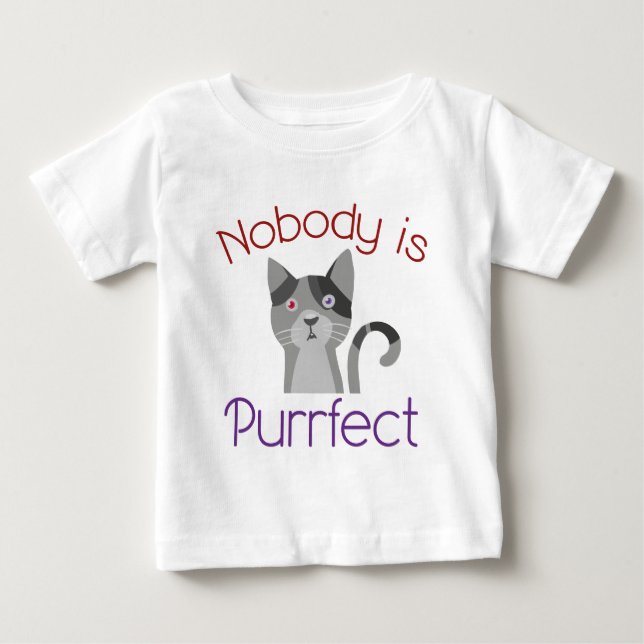 Camiseta De Bebé Nadie es perfecto (Anverso)