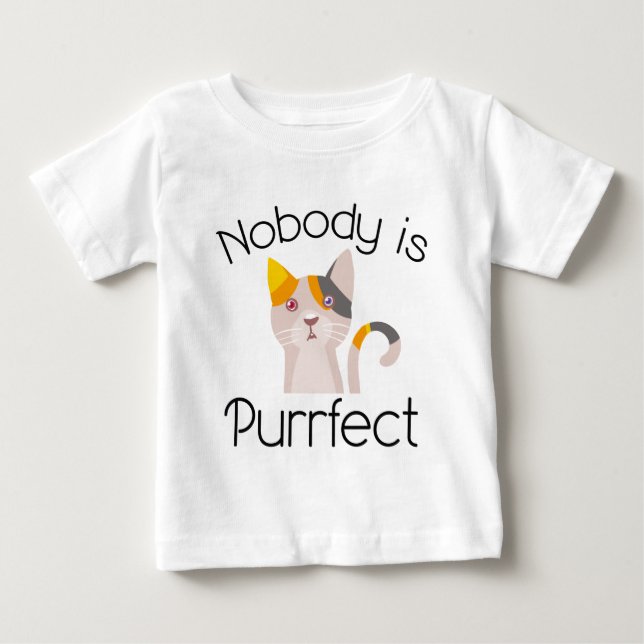 Camiseta De Bebé Nadie es perfecto (Anverso)