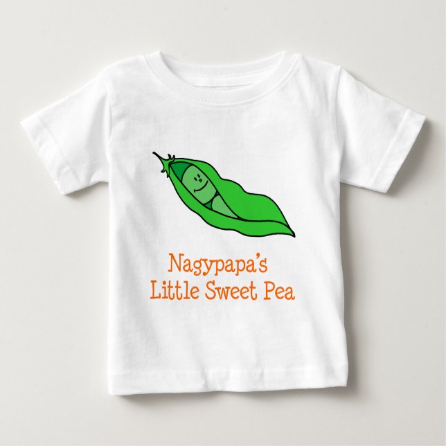 Camiseta De Bebé Nagypapa Pequeña Pea Dulce (Anverso)