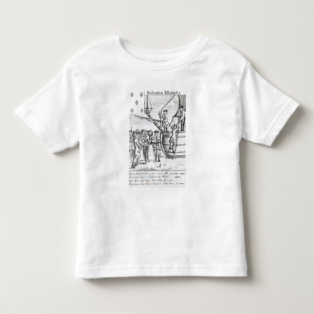 Camiseta De Bebé Naipe que representa a los inmigrantes que llegan (Anverso)