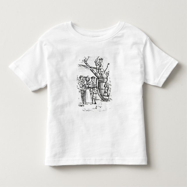 Camiseta De Bebé Naipe que representa a los inmigrantes que llegan (Anverso)
