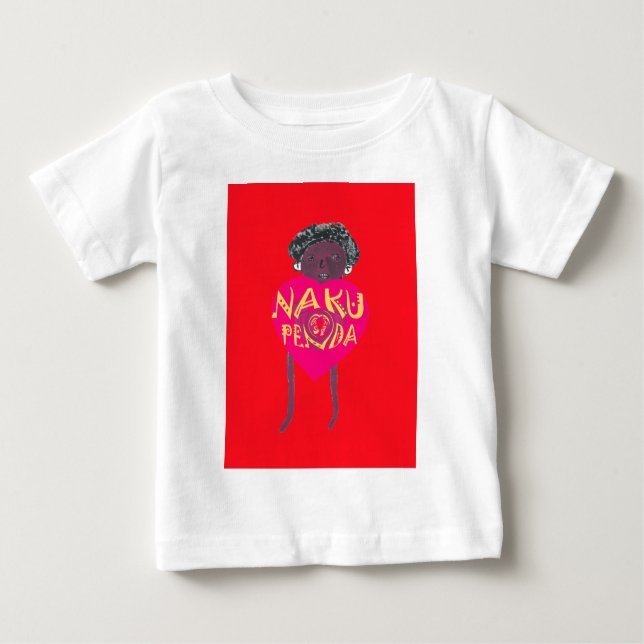 Camiseta De Bebé Nakupenda Love Art - Swahili Heart Design (Anverso)