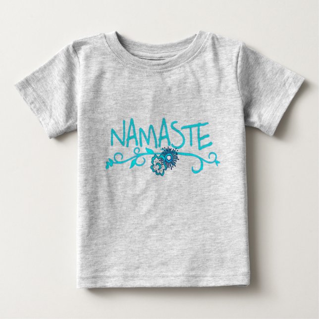 Camiseta De Bebé Namaste - Ropa de yoga para bebés (Anverso)