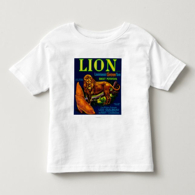 Camiseta De Bebé Ñame LabelSunset, LA del león (Anverso)