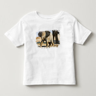 Camiseta De Bebé Namibia, África: cría de elefante africano