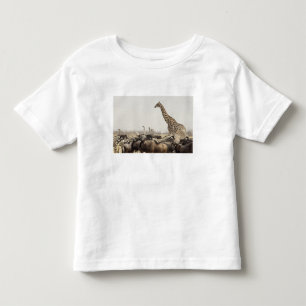 Camiseta De Bebé Namibia, Parque Nacional Etosha. Una jirafa solita