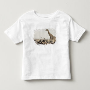 Camiseta De Bebé Namibia, Parque Nacional Etosha. Una jirafa solita