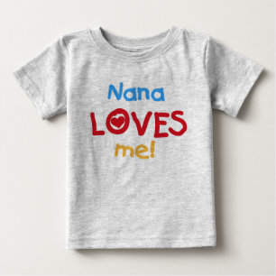 Camiseta De Bebé Nana me ama