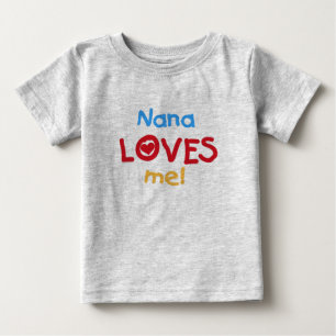 Camiseta De Bebé Nana me ama
