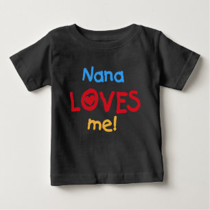 Camiseta De Bebé Nana me ama