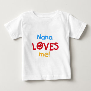 Camiseta De Bebé Nana me ama