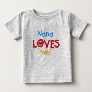 Camiseta De Bebé Nana me ama