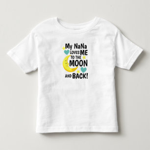 Camiseta De Bebé NaNa me ama a la luna y a la camiseta del bebé