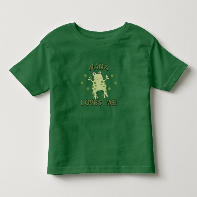 Camiseta De Bebé Nana me ama rana (Anverso)