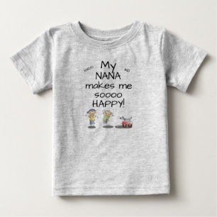 Camiseta De Bebé Nana me hace a Sooo camiseta feliz del bebé