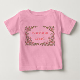 Camiseta De Bebé Nana's Grandma's Chica baby Shirt