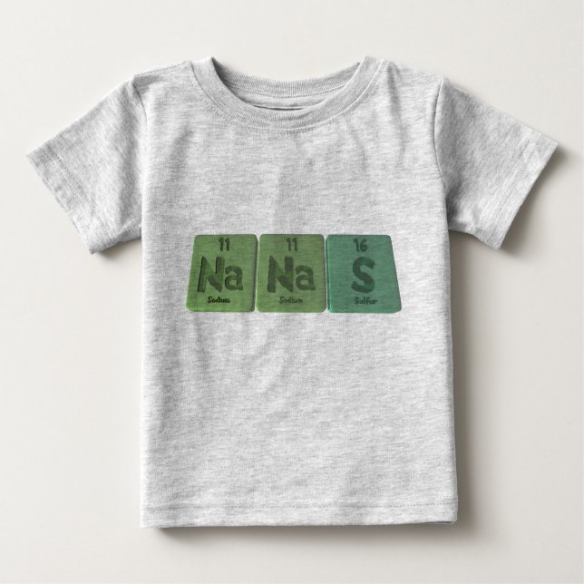 Camiseta De Bebé Nanas-Na-Na-S-Sodium-Sodium-Sulfur.png (Anverso)